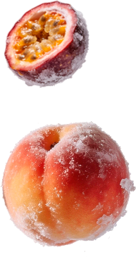 Лимон, персик, маракуйя